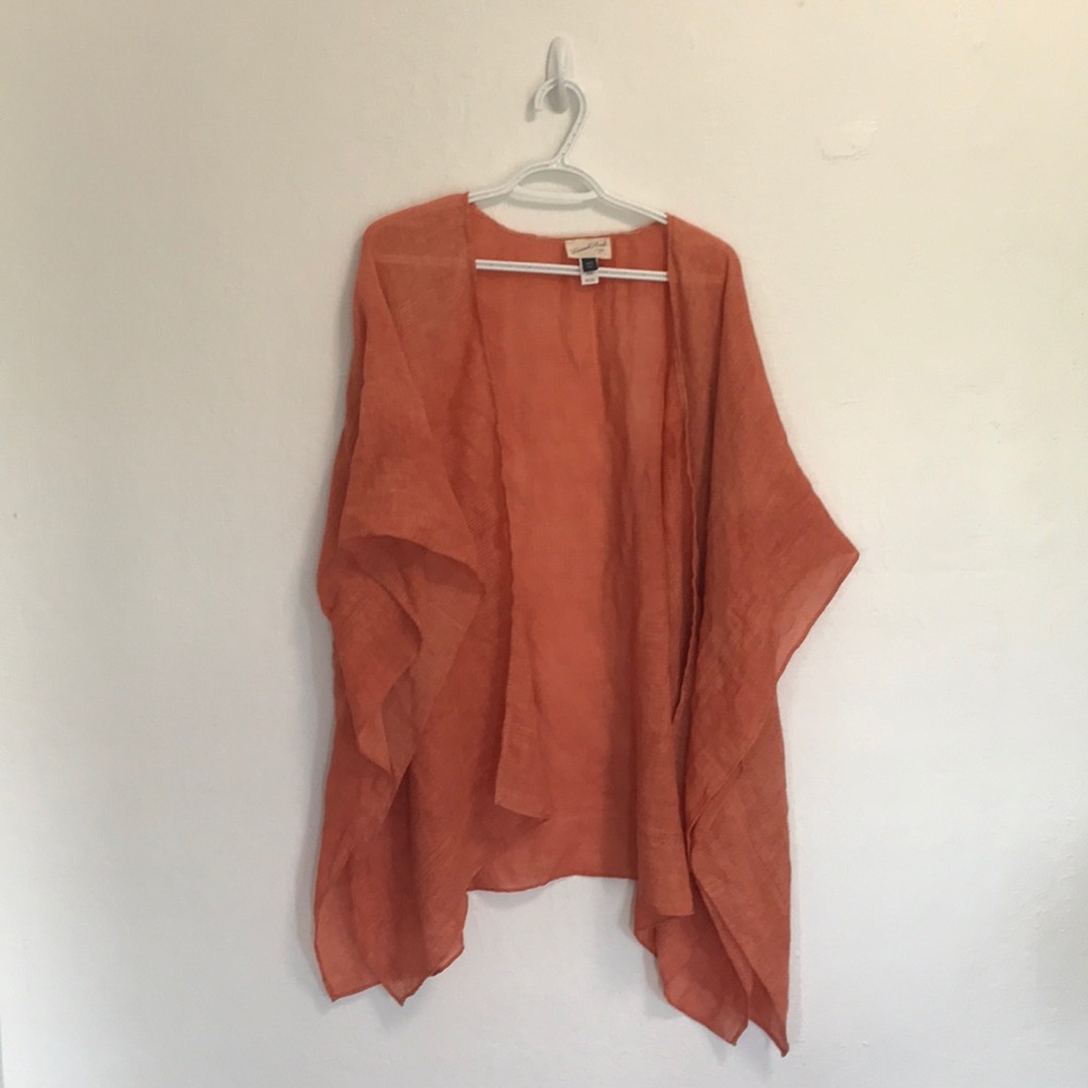 Orange beach cover up free size